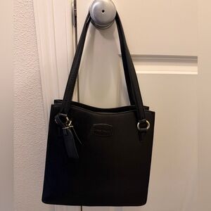 Cole Haan Black Leather Tote Bag